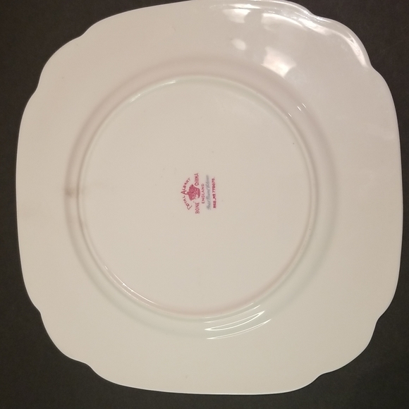 Vintage Royal Albert Bone China Petit Point Cross Stitch Rose Floral Plate Large - Picture 4 of 6